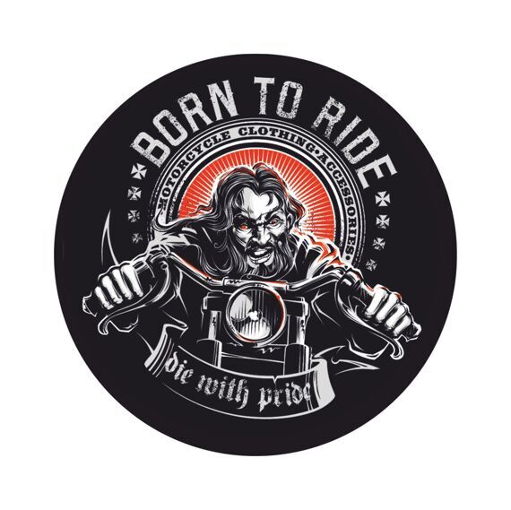 Нашивка МШ01 "Born to ride" круг